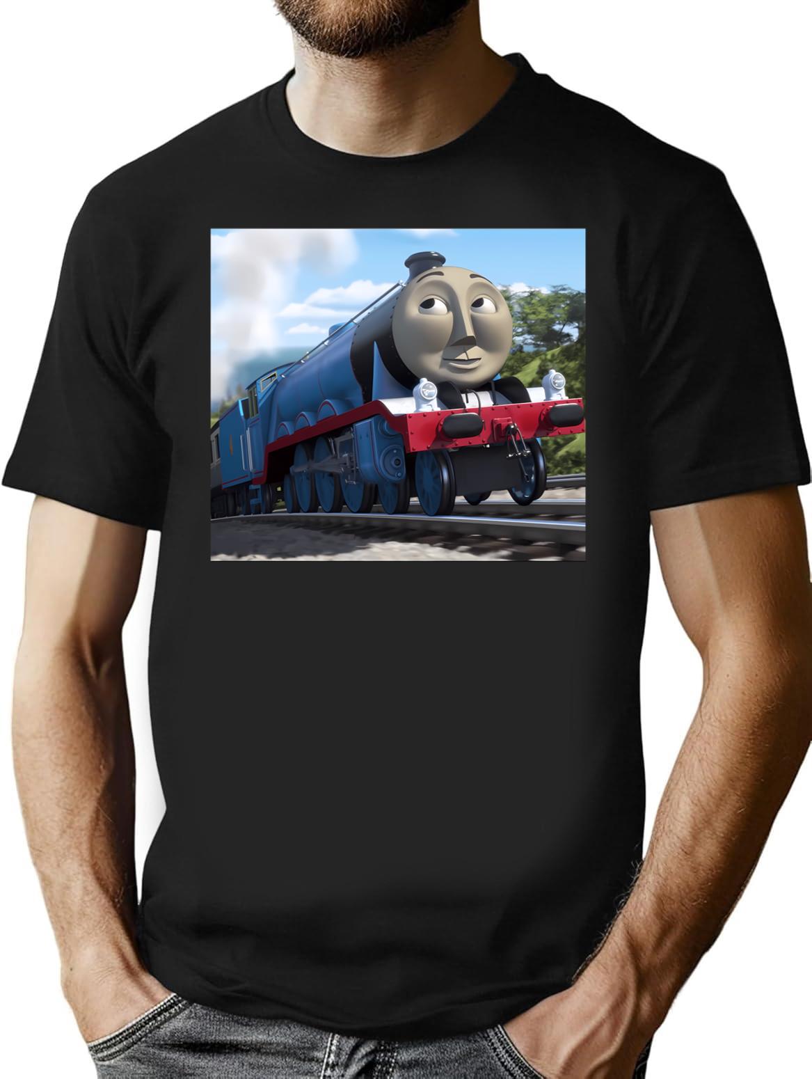 Gordon From Thomas The Tank Engine Premium Heavyweight Cotton T-Shirt - Black