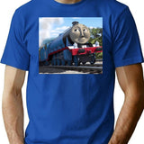Gordon From Thomas The Tank Engine Premium Heavyweight Cotton T-Shirt - Blue