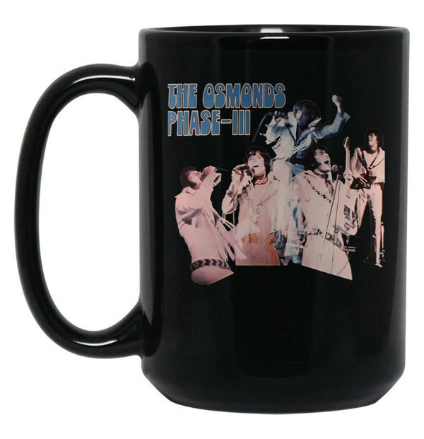 Grajg Osmonds Reareah Brother Reatrat Osmond Reyeray Band Treagrea Black Coffee Mug, Gift Coffee Mug - Black