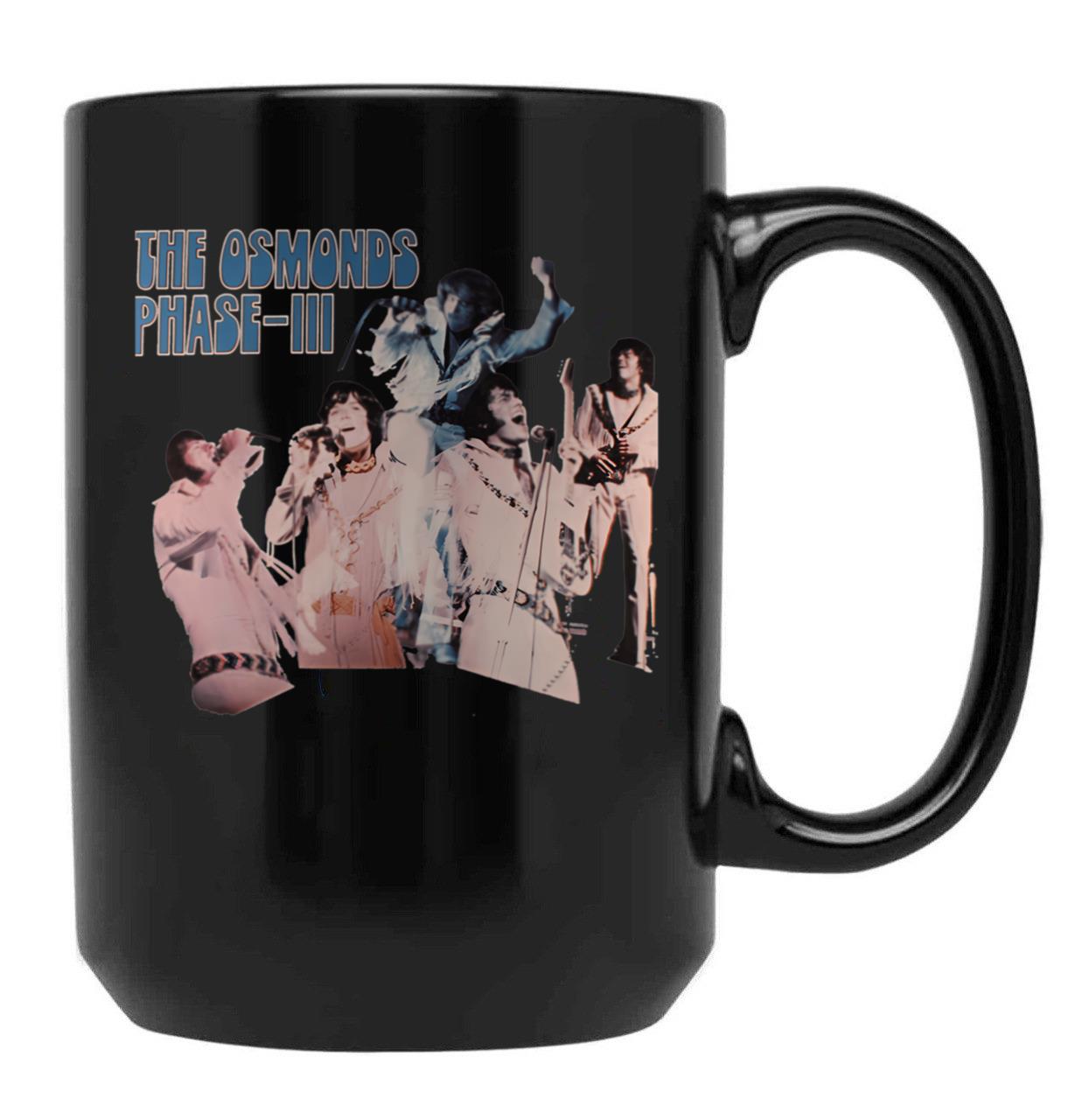 Grajg Osmonds Reareah Brother Reatrat Osmond Reyeray Band Treagrea Black Coffee Mug, Gift Coffee Mug