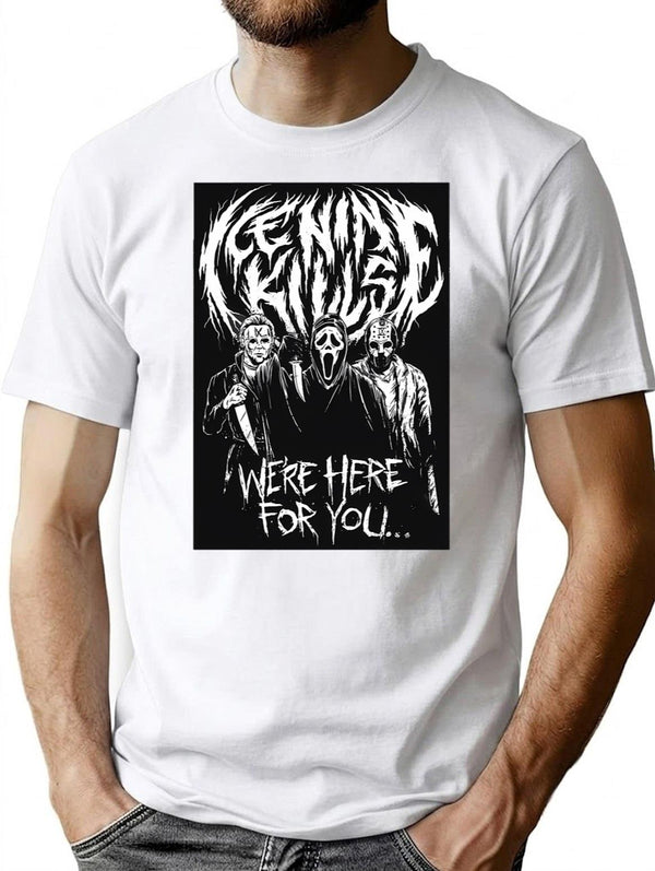 Graphic Black Vintage T-Shirt for Men & Women, T-Shirts Graphic Tee - White