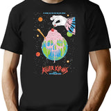 Graphic Ice Cream Funny Killer From Outer Space Retro T-Shirt for Men & Women, T-Shirts Graphic Tee - Black