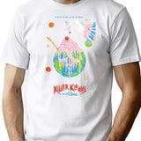 Graphic Ice Cream Funny Killer From Outer Space Retro T-Shirt for Men & Women, T-Shirts Graphic Tee - White
