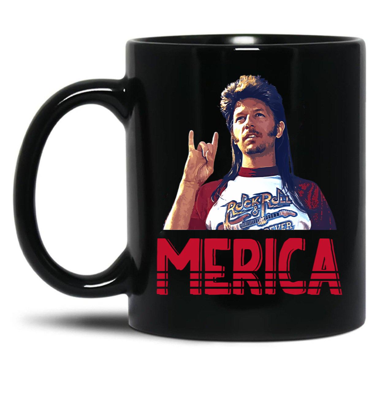 Graphic Joe Dirt Merica Fan Art Gift Men Women Black Coffee Mug