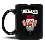 Gravity Falls I Eat Kids Balloon Black Coffee Mug, Gift Coffee Mug