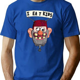 Gravity Falls I Eat Kids Balloon Premium Heavyweight Cotton T-Shirt - Blue