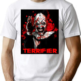 Great Model Terrifier Movie Horror Art The Clown Awesome For Movie Fan T-Shirt for Men & Women, T-Shirts Graphic Tee - White