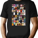 Greatest Musicals Of All Time - Vintage Cassette Album Cover Art T-Shirt for Men & Women, T-Shirts Graphic Tee - Black