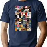 Greatest Musicals Of All Time - Vintage Cassette Album Cover Art T-Shirt for Men & Women, T-Shirts Graphic Tee - Navy