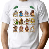 Greek Gods T-Shirt for Men & Women, T-Shirts Graphic Tee - White