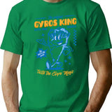 Greek Gyros Retro Mascot Tshirt T-Shirt for Men & Women, T-Shirts Graphic Tee - Green