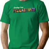 Greetings From Pelican Town T-Shirt for Men & Women, T-Shirts Graphic Tee - Green