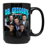 Gregory House Vintage Black Coffee Mug, Gift Coffee Mug