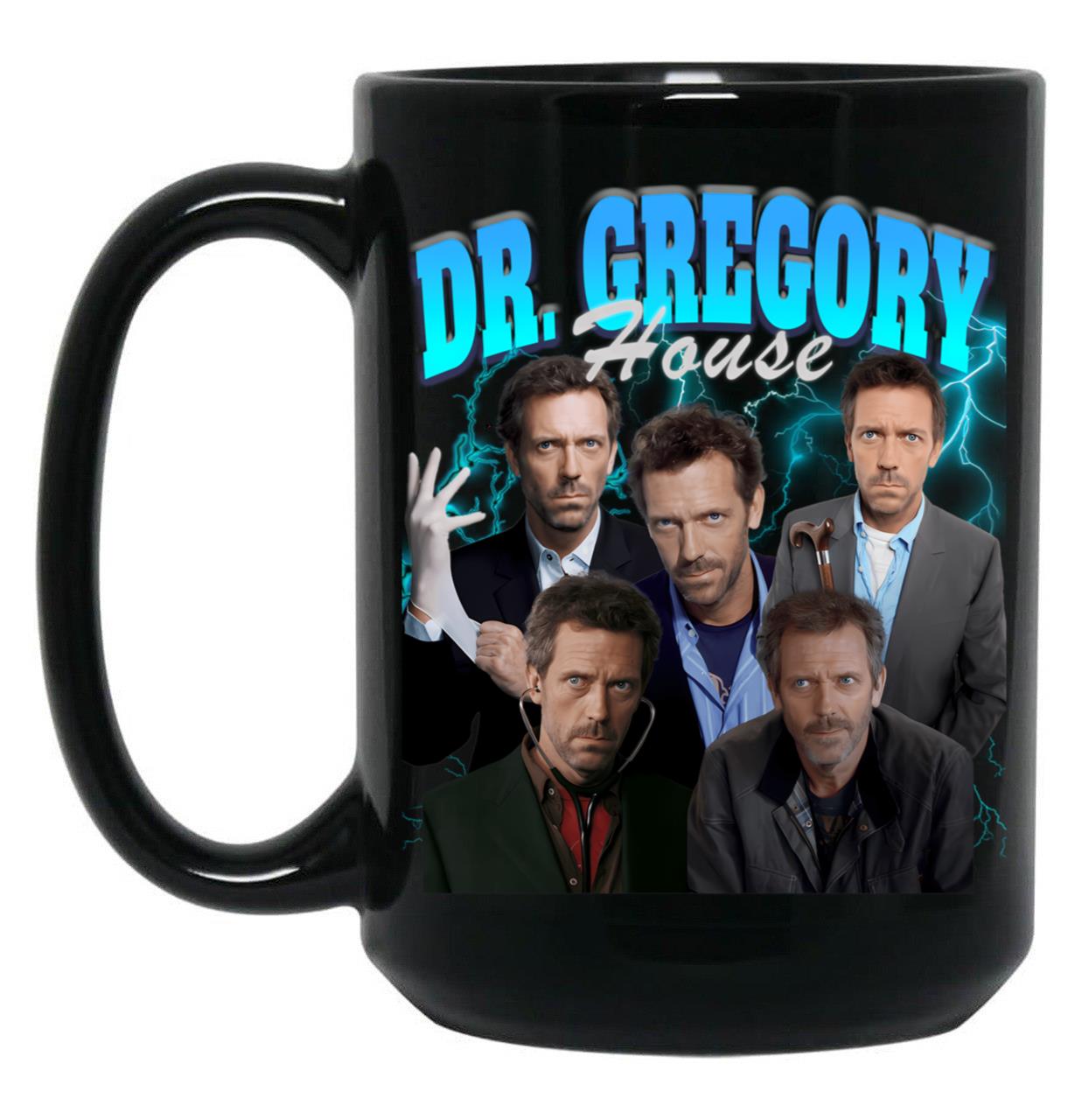 Gregory House Vintage Black Coffee Mug, Gift Coffee Mug