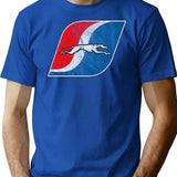 Greyhound Vintage Bus Line T-Shirt for Men & Women, T-Shirts Graphic Tee - Blue