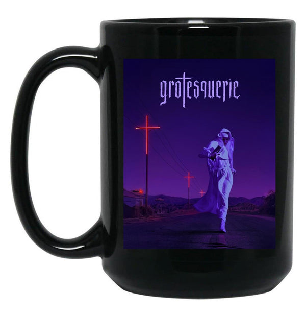 Grotesquerie Black Coffee Mug, Gift Coffee Mug - Black
