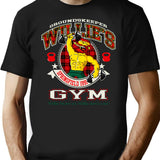 Groundskeeper Willie'S Gym Premium Heavyweight Cotton T-Shirt - Black