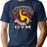Groundskeeper Willie'S Gym Premium Heavyweight Cotton T-Shirt - Navy
