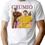 Grumio Plebs T-Shirt for Men & Women, T-Shirts Graphic Tee - White