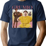 Grumio Plebs T-Shirt for Men & Women, T-Shirts Graphic Tee - Navy