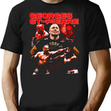 Gsp Georges St-Pierre Vintage T-Shirt for Men & Women, T-Shirts Graphic Tee - Black