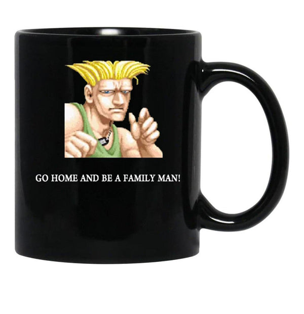 Guile Go Home and Be A Family Man Black Coffee Mug, Gift Coffee Mug - Black
