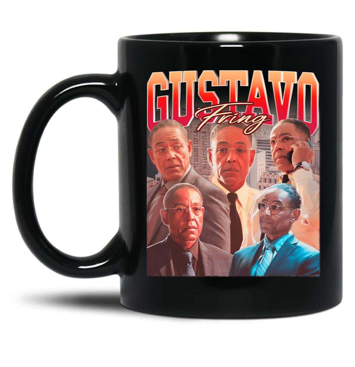 Gustavo Fring Vintage 90S Rap Style Gustavo Fring Bootleg Fan Black Coffee Mug, Gift Coffee Mug