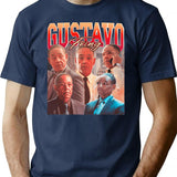Gustavo Fring Vintage 90S Rap Style Gustavo Fring Bootleg Fan Premium Heavyweight Cotton T-Shirt - Navy