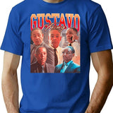 Gustavo Fring Vintage 90S Rap Style Gustavo Fring Bootleg Fan Premium Heavyweight Cotton T-Shirt - Blue