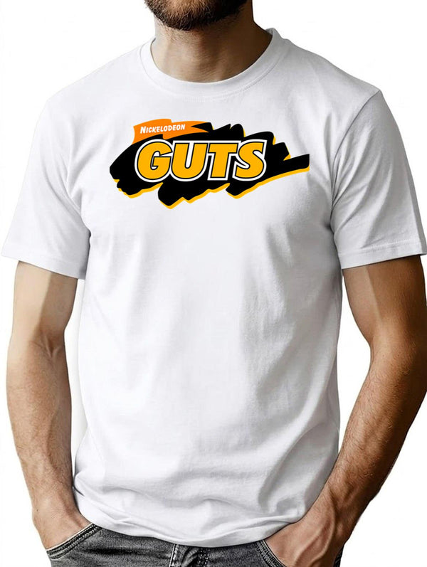 Guts T-Shirt for Men & Women, T-Shirts Graphic Tee - White