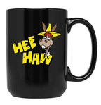 HEE Haw Wo Funny Black Coffee Mug, Gift Coffee Mug