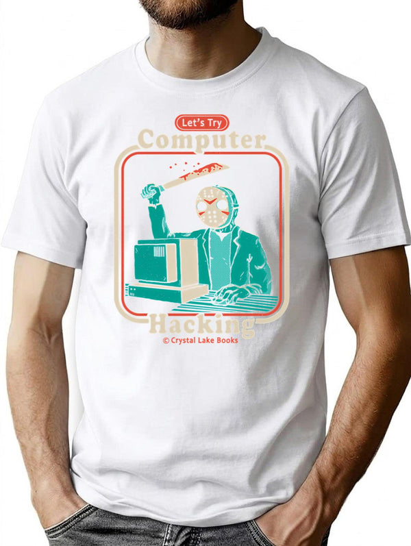 Hacking For Beginners T-Shirt for Men & Women, T-Shirts Graphic Tee - White