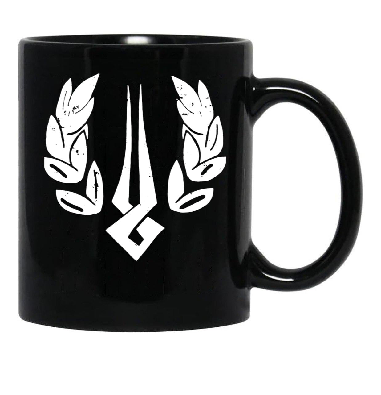 Hades Game Distressed Logo Zagreus Logo Black Coffee Mug, Gift Coffee Mug - Black