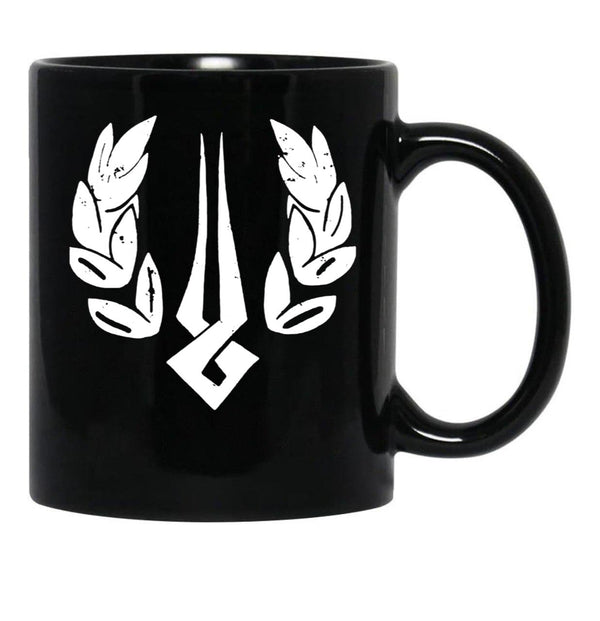 Hades Game Distressed Logo Zagreus Logo Black Coffee Mug, Gift Coffee Mug - Black