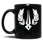 Hades Game Distressed Logo Zagreus Logo Black Coffee Mug, Gift Coffee Mug