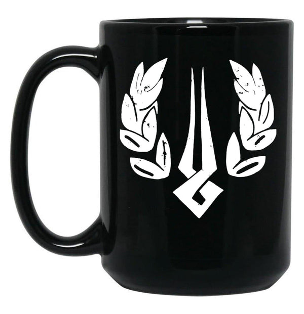 Hades Game Distressed Logo Zagreus Logo Black Coffee Mug, Gift Coffee Mug - Black