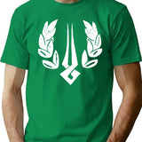 Hades Game Distressed Logo Zagreus Logo Premium Heavyweight Cotton T-Shirt - Green