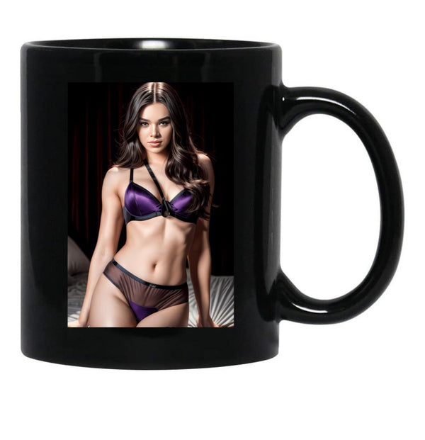 Hailee Steinfeld Black Coffee Mug, Gift Coffee Mug - Black