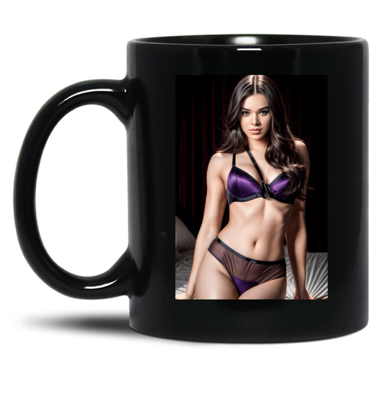 Hailee Steinfeld Black Coffee Mug, Gift Coffee Mug