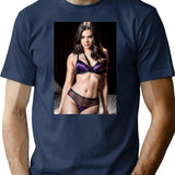 Hailee Steinfeld Premium Heavyweight Cotton T-Shirt - Navy