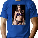 Hailee Steinfeld Premium Heavyweight Cotton T-Shirt - Blue