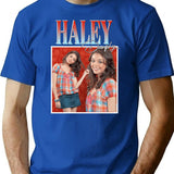 Haley Dunphy Premium Heavyweight Cotton T-Shirt - Blue