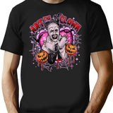 Halloween Art The Clown Pumpkin T-Shirt for Men & Women, T-Shirts Graphic Tee - Black