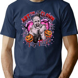 Halloween Art The Clown Pumpkin T-Shirt for Men & Women, T-Shirts Graphic Tee - Navy