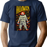 Halloween Clown (23) T-Shirt for Men & Women, T-Shirts Graphic Tee - Navy