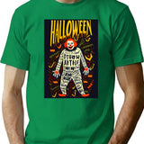 Halloween Clown (23) T-Shirt for Men & Women, T-Shirts Graphic Tee - Green