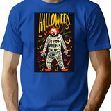 Halloween Clown (23) T-Shirt for Men & Women, T-Shirts Graphic Tee - Blue