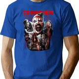 Halloween Terrifier T-Shirt for Men & Women, T-Shirts Graphic Tee - Blue