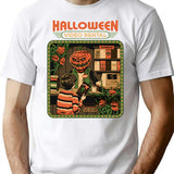 Halloween Video Rental T-Shirt for Men & Women, T-Shirts Graphic Tee - White