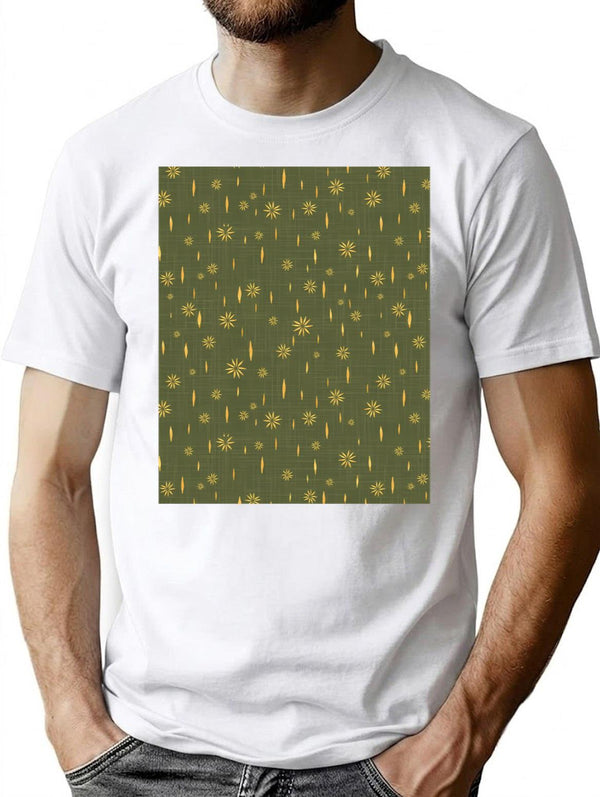 Hand Painted Watercolor Stars On A Textured Background T-Shirt for Men & Women, T-Shirts Graphic Tee - White